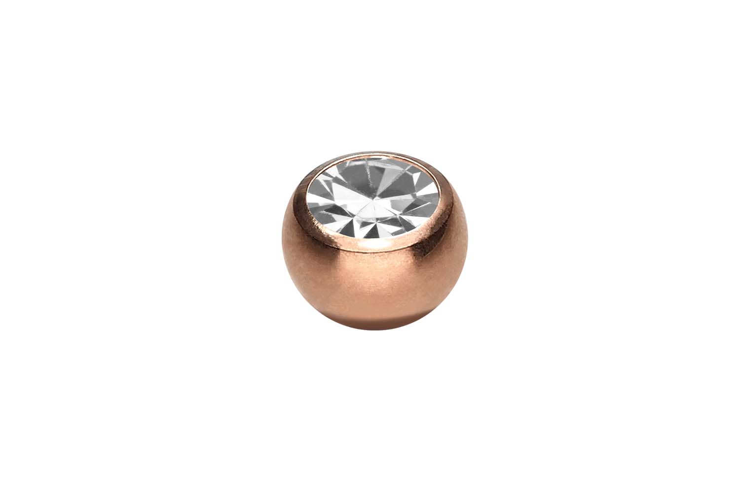 Titan Schraubkugel KRISTALL von Piercingline
